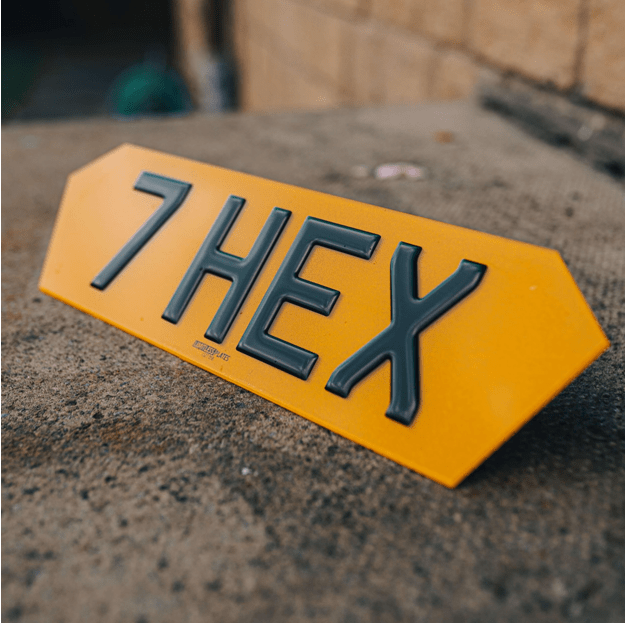Hex Number Plate
